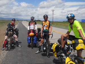 Met riders along the Wind River Range. They were going to New York City.