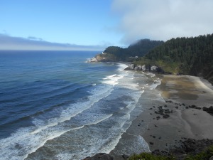 Pacific Ocean on US101 Oregon