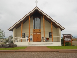 Catholic Church I stayed at, in Ennis, Montana